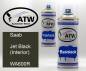 Preview: Saab, Jet Black (Interior), WA600R: 400ml Sprühdose + 400ml Klarlack - Set, von ATW Autoteile West.
